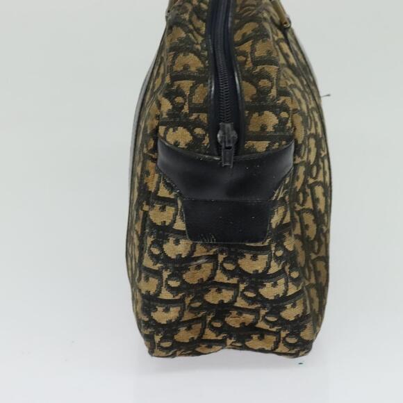 DIOR Trotter Canvas Hand Bag Navy Gold - Picture 4 of 12